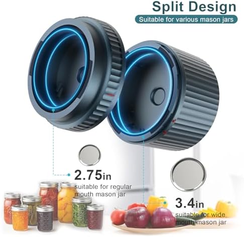 M12 Auto-Stop Smart Jar Vacuum Sealer for Mason Jars