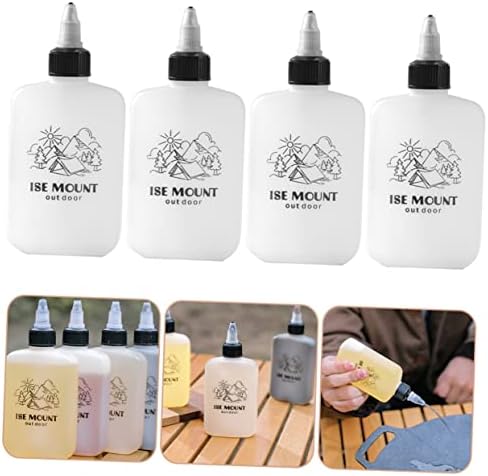 SHOWERORO Leakproof Portable Oil Dispenser Set 4pcs for Camping Kitchen Use