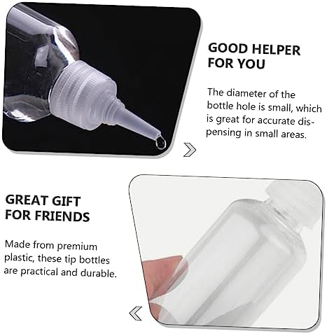 Set of 20 Squeeze Bottles with Pointed Nozzles 60ml PET Plastic 1