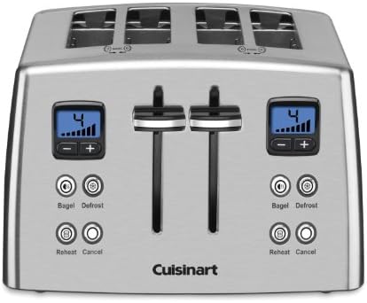 Cuisinart 4-Slice Countdown Toaster with Blue Display and Can Opener