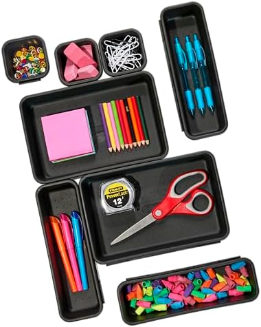 Madesmart 8-Piece Plastic Organizer Interlocking Design for Your Drawers