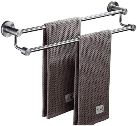 TiStm Stainless Steel Towel Rack 70Cm Double Bar Holder