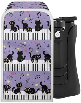 Perfect Protection Style Music Notes Cats Print Can Openers - Small Appliance Cover