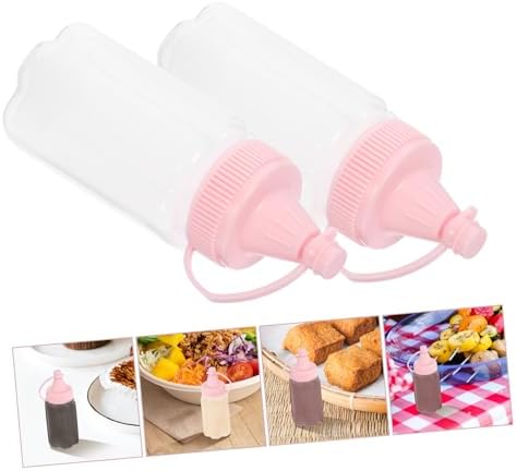 STOBAZA 4-Piece Squeeze Condiment Bottles