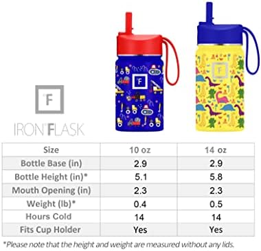 Iron Flask Kids Stainless Steel Straw Lid