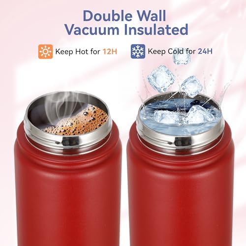 Fun Double Wall Insulated Water Bottle for Kids 16oz