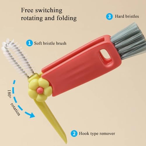 3 in 1 Cup Lid Gap Cleaning Brush Set 1