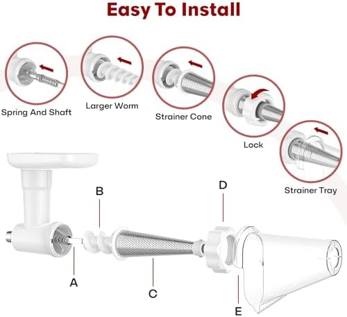 Cofun Tomato Sauce Maker for Kitchenaid Mixer