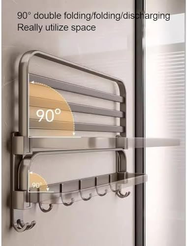 ANNBK A Aluminum Towel Shelf for Bathrooms