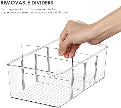 Vtopmart 4 Pack Food Storage Organizer Bins