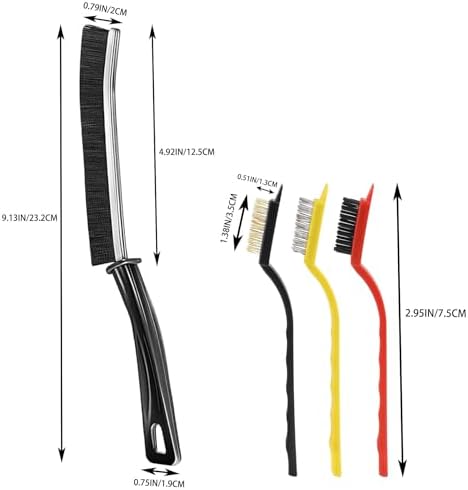 9-Piece Multi-Functional Crevice Cleaning Brush Set for Small Spaces