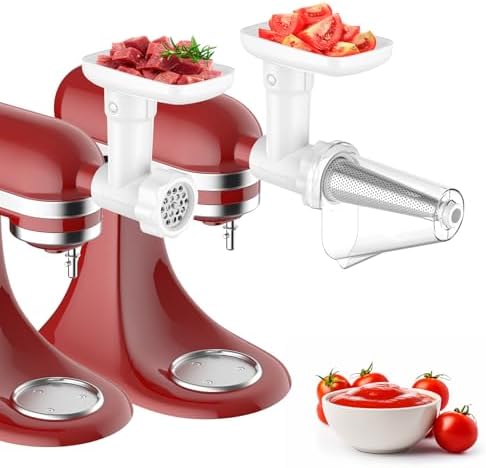 Cofun Meat Grinder Set for KitchenAid Mixer White
