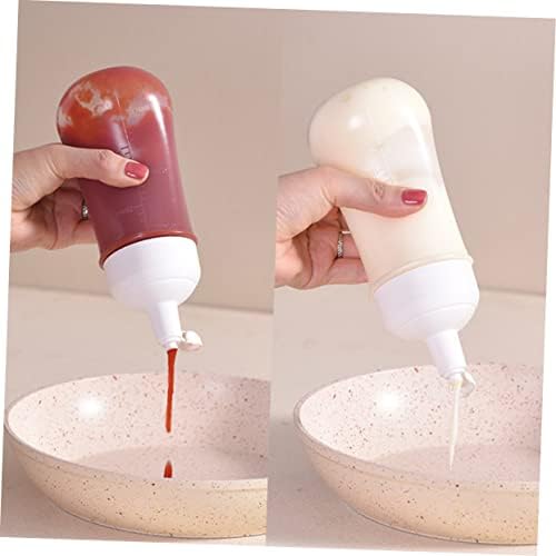 Luxshiny 350ml Squeeze Condiment Bottles