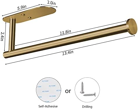 VAEHOLD Self Adhesive Paper Towel Holder Gold