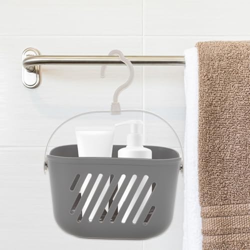 Hanging Shower Basket with Hook Handle for Home and Kitchen