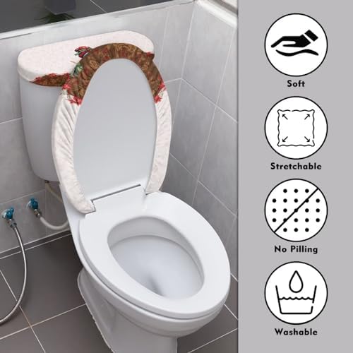 Christmas Decorations Toilet Lid Snowman Sets