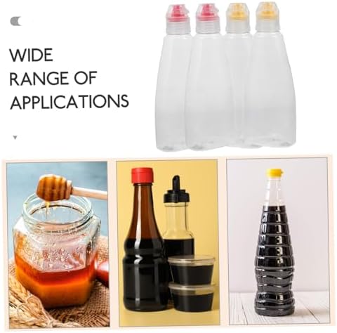 400g Honey Squeeze Bottles Set - Compact Leakproof Multi-Purpose