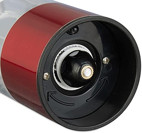 RelaxDays Electrical Pepper Mill Set of 2 Modern Design Red
