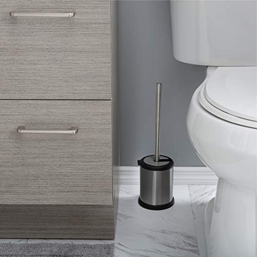 Stainless Steel 180 toilet brush matching lid elegant design fingerprint proof