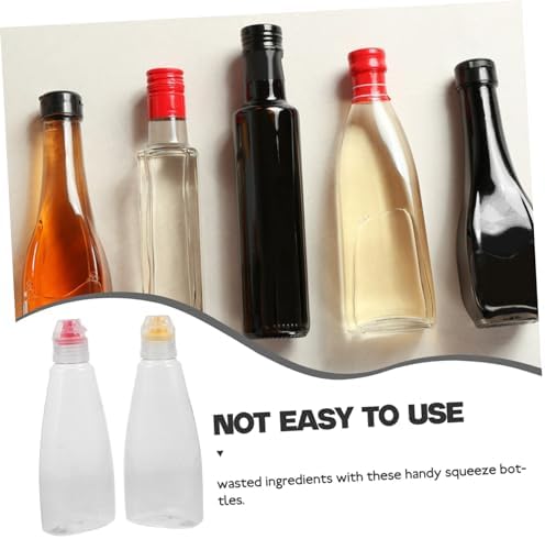 3-Pack Reusable Condiment Squeeze Bottles
