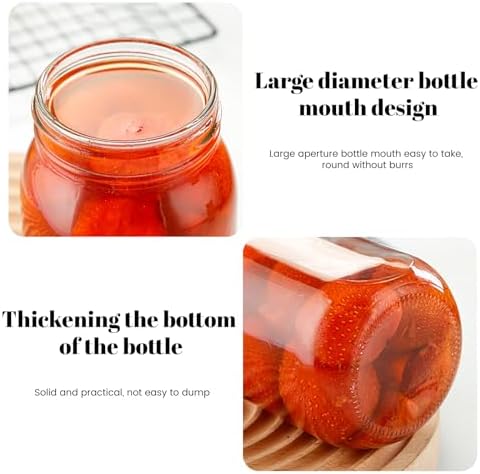 Mason Jars 5oz to 32oz Quart Wide Mouth With Airtight Lids
