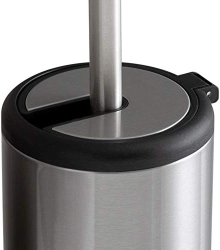 Stainless Steel 180 toilet brush matching lid elegant design fingerprint proof