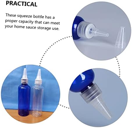 Reusable plastic squeeze bottles for condiments and sauces
