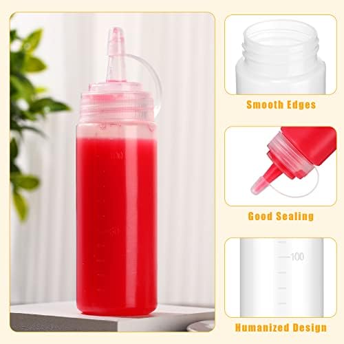 Hoolerry 32-Pack 4oz Squeegee Bottles for Home Kitchen Needs