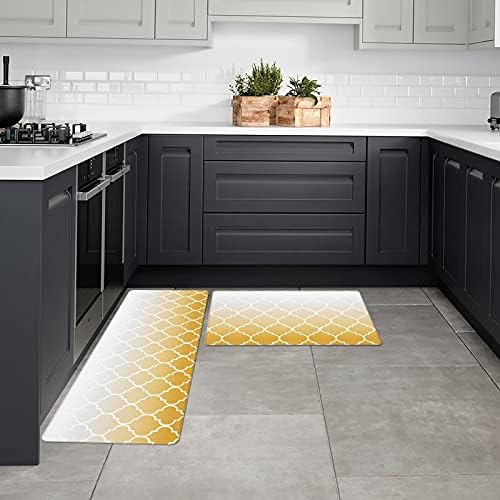 Libaoge Retro Kitchen Mat Set for Home anti-fatigue anti-slip