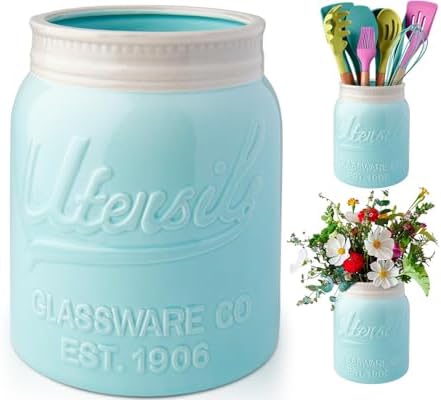 Comfify Wide Mouth Mason Jar Utensil Holder