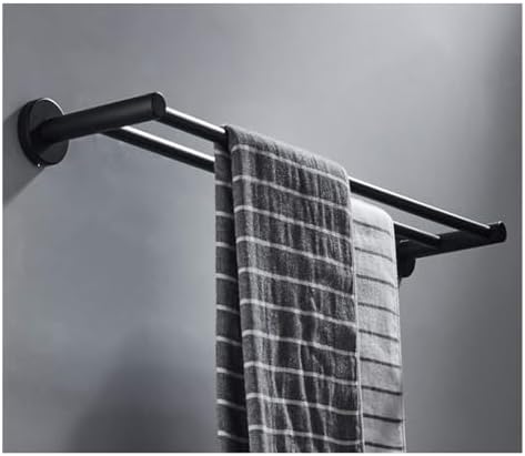 Towel Racks Towel Bar Black Perforated Towel Rack Bathroom Accessory