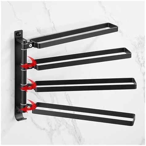 Swivel Towel Bar 4 Arms Aluminum Towel Rack