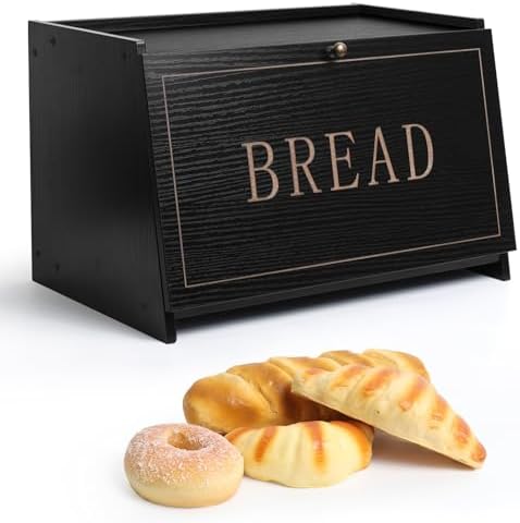 Large Capacity Wooden Bread Holder