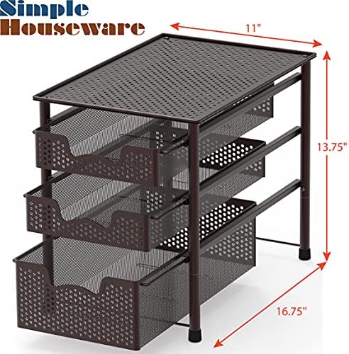 Simple Houseware Slide-In Standing Storage Organizer