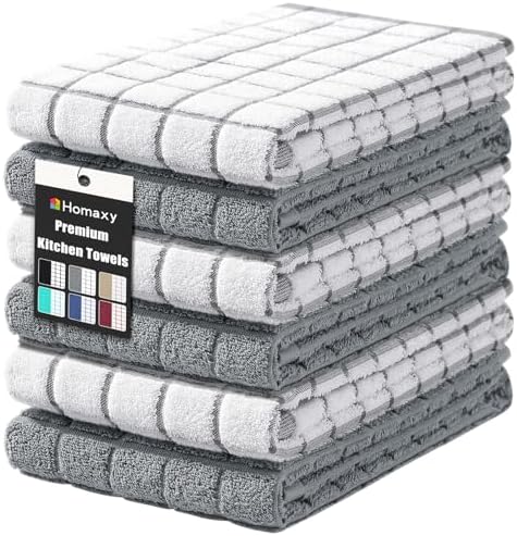 Homaxy Premium Cotton Kitchen Towels 16x28