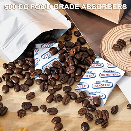 NIKUY500cc Oxygen Absorbers - Extend Food Storage 100 Count