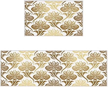 2Pcs Kitchen Rugs Anti Slip Non Slip Runner Mats for Sink Laundry
