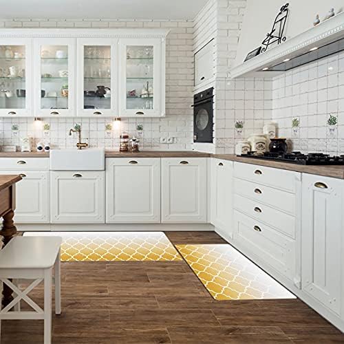 Libaoge Retro Kitchen Mat Set for Home anti-fatigue anti-slip