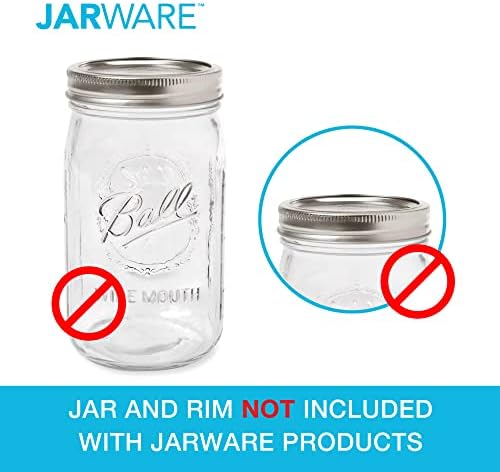 Jarware Honey Dipper Lid Stainless Steel 65x3 Inch Mason Jars
