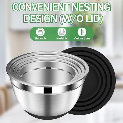 Perfect Set of Mixing Bowls with Lids for Kitchen Essentials