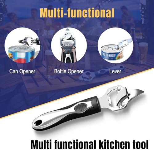 Stainless Steel Multi-Function Can Opener