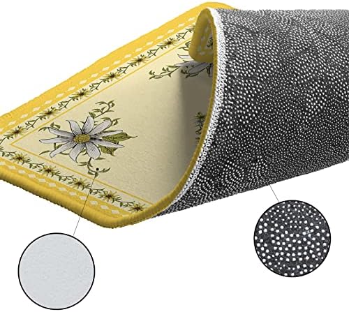 Butterfly Kitchen Rug Set 2PCS Non-Slip Soft Absorbent Mats