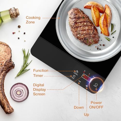 1800W Induction Cooktop with Fry Pan