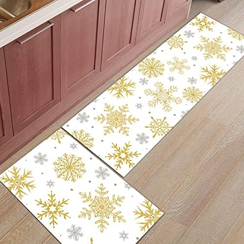 SODIKA Kitchen Rugs Anti-Fatigue Non-Slip Christmas Design
