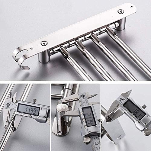 Stylish 4-Arm Stainless Steel Towel Rack