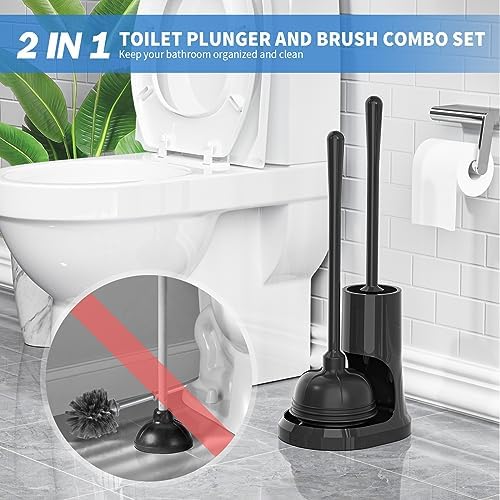 Uptronic Toilet Plunger and Bowl Brush Set