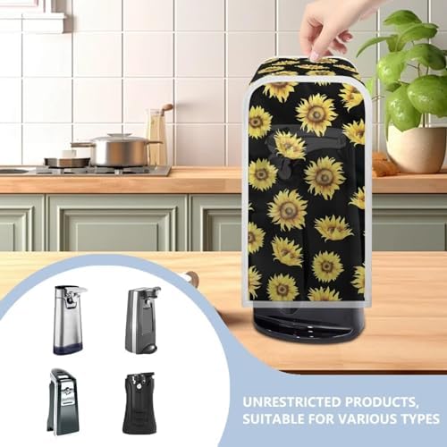 Electric Can Opener Dust Cover with Black Design