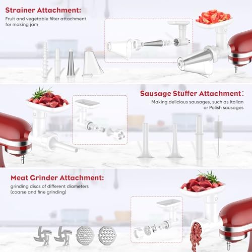 Fruit and Vegetable Strainer Attachment for Kitchenaid Plus Extra Features
