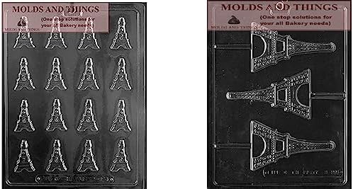 Eiffel Tower Chocolate Mold and Cookie Cutter with Instructions