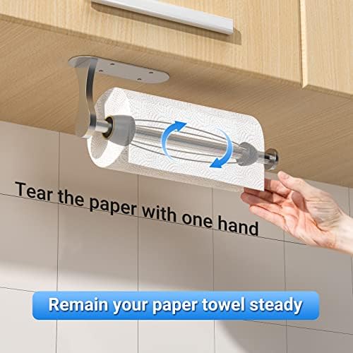 Effortless One-Handed Paper Towel Holder